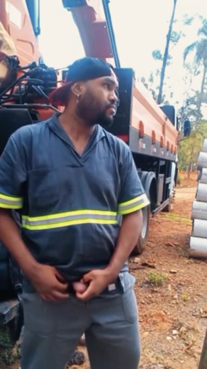 Masturbating on the Construction Site behind the Truck | Clip 1