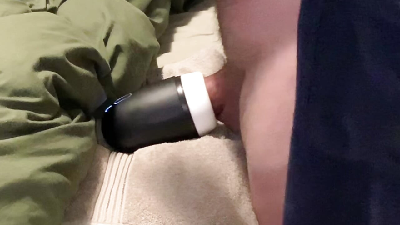 Cum as lube mouth blowjob toy handsfree