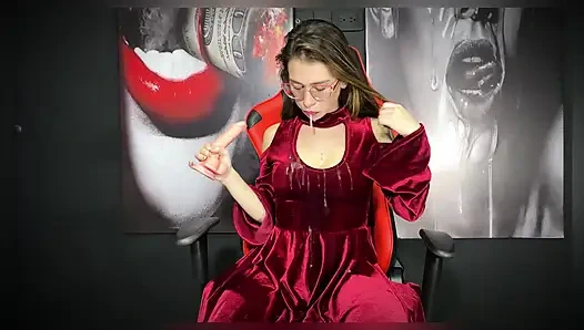 JOI Hardcore Deep Blowjob, Tinju Dan Masturbasi - Kattyblake