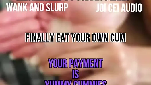 Double Team CEI Finally Eat Your Own Cum Right Now