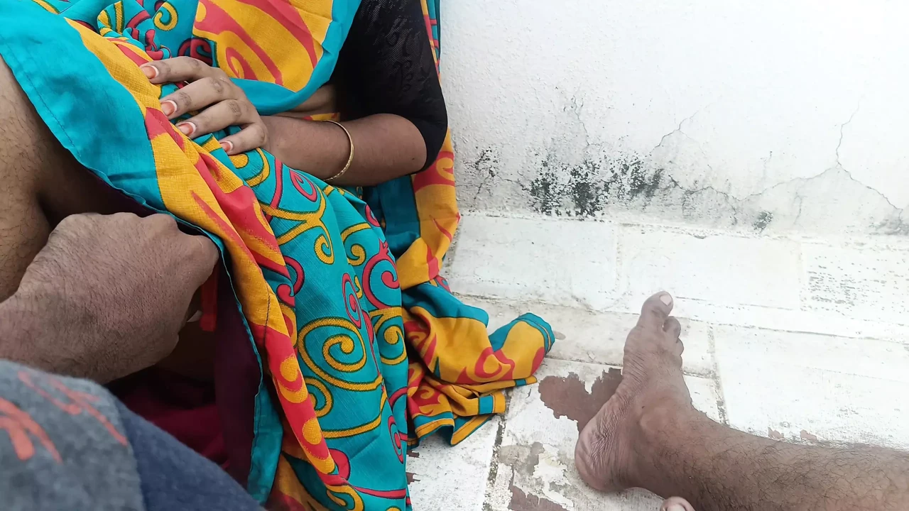 married women enjoying terrace romance with neighbour men friend