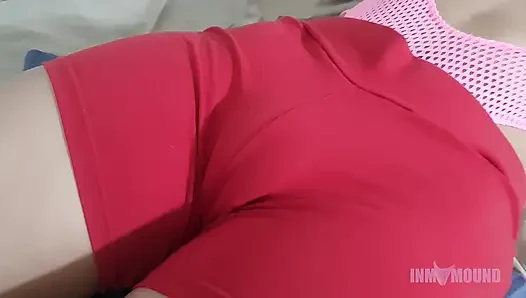 Compilation - Touching, squeezing and scratching my tight puffy pussy in leggings, shorts, spandex, suplex and yoga pants.
