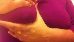 Indian step mom Milking boobs