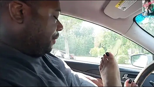 Mz Jersey Honors My Birthday by Giving Her Meaty Size 8.5 Feet as Birthday Cake