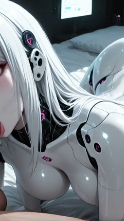 Spaceship Lust - Futanari Android Fucks Guy (AI Generated) | Clip 1
