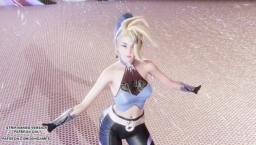 MMD Aespa - драма - Akali Sexy Kpop, танец лиги легенд, хентай без цензуры 4K 60FPS