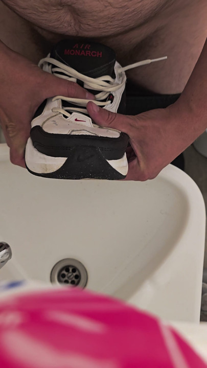 Spit and fuck Nike Air Monarch