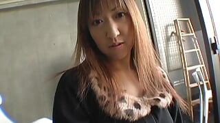 Horny Mayumi Hasegawa with big tits and hairy pussy gets her