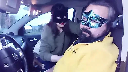 Face slapping in the Car