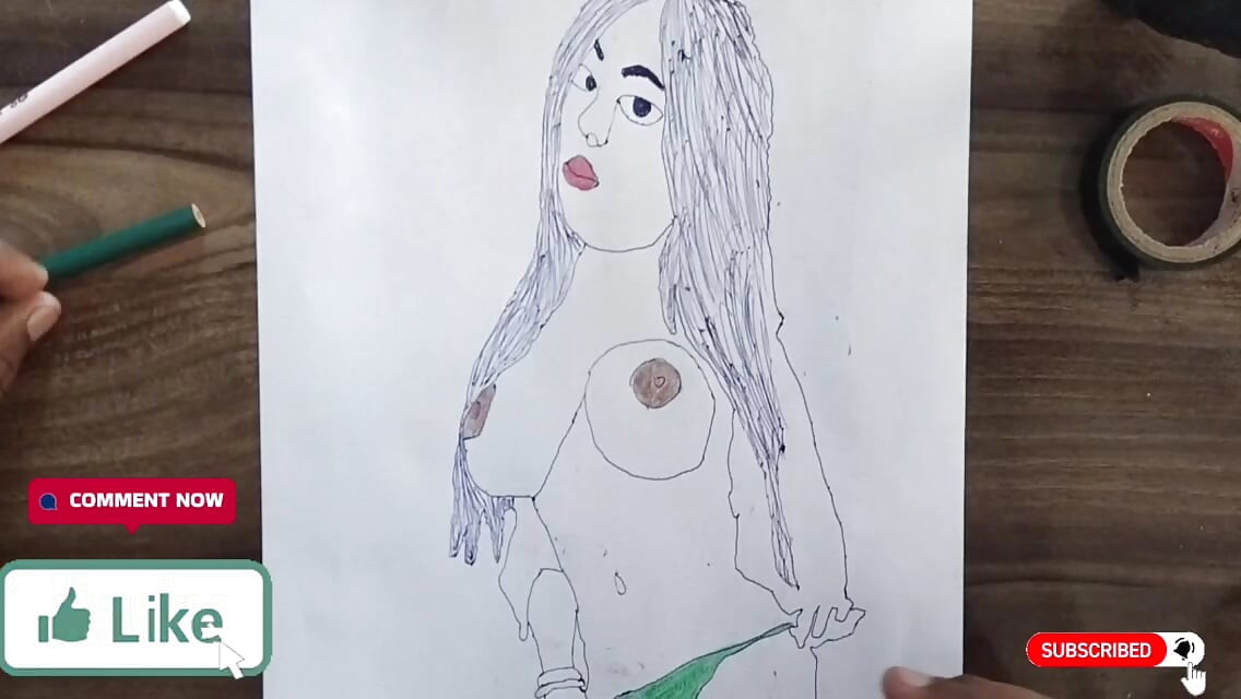 Beautiful Transzender Handmade Drawing Art