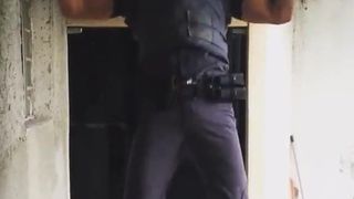 Polizei trainiert Muskeln