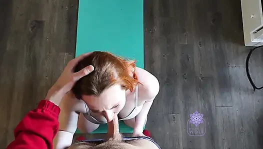 Yoga sürtüğün yüze boşalmaya ihtiyacı vardı