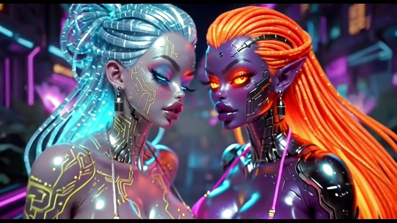 美丽的外星人亲吻漂亮的音乐, Ai动画