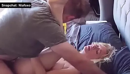 Hot blonde milf caught cheating riding a stranger's cock
