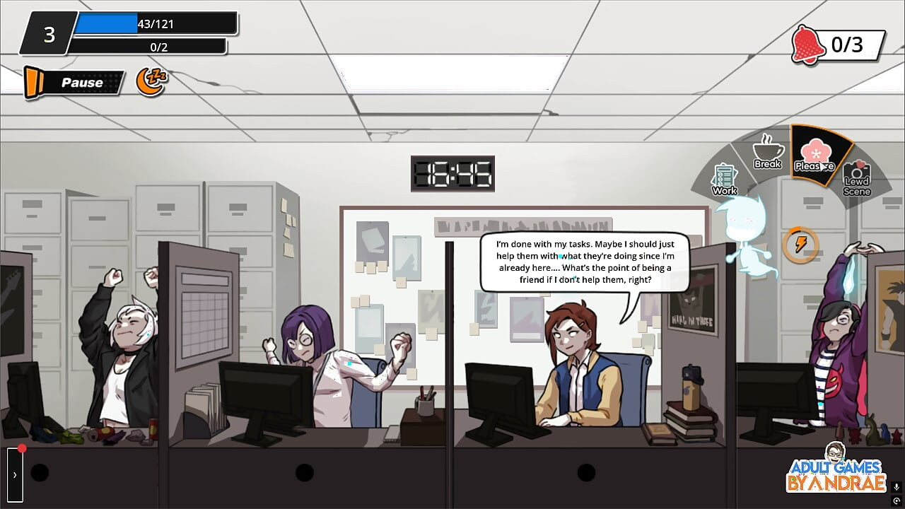Femboy Ghost Gameplay Part 1 – Discreet Masturbation at Work