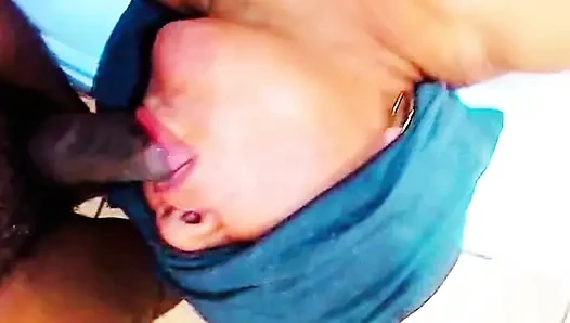 Grandma swallows all my milk, rich cock sucking