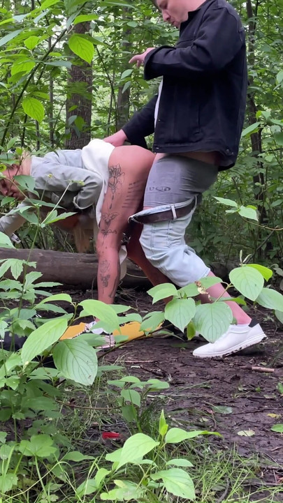 Emotional moment from "I get cum in my mouth outdoors"