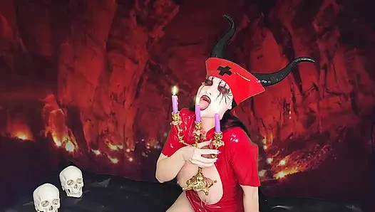 Анальный трах медсестры Succubus, киска с кримпаем, одержимый сквирт