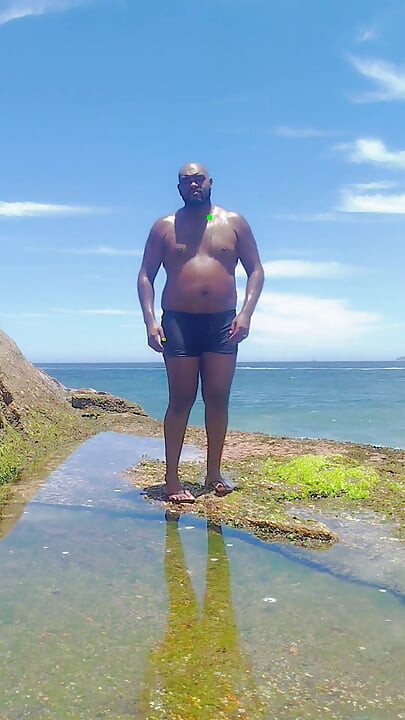 リオデジャネイロで大きな体を見せつける