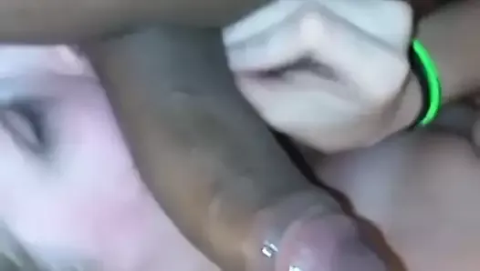 Crazy wet creamy white pussy for BBC
