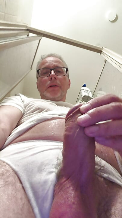 Wet T-shirt and Wet Underpants While Showering