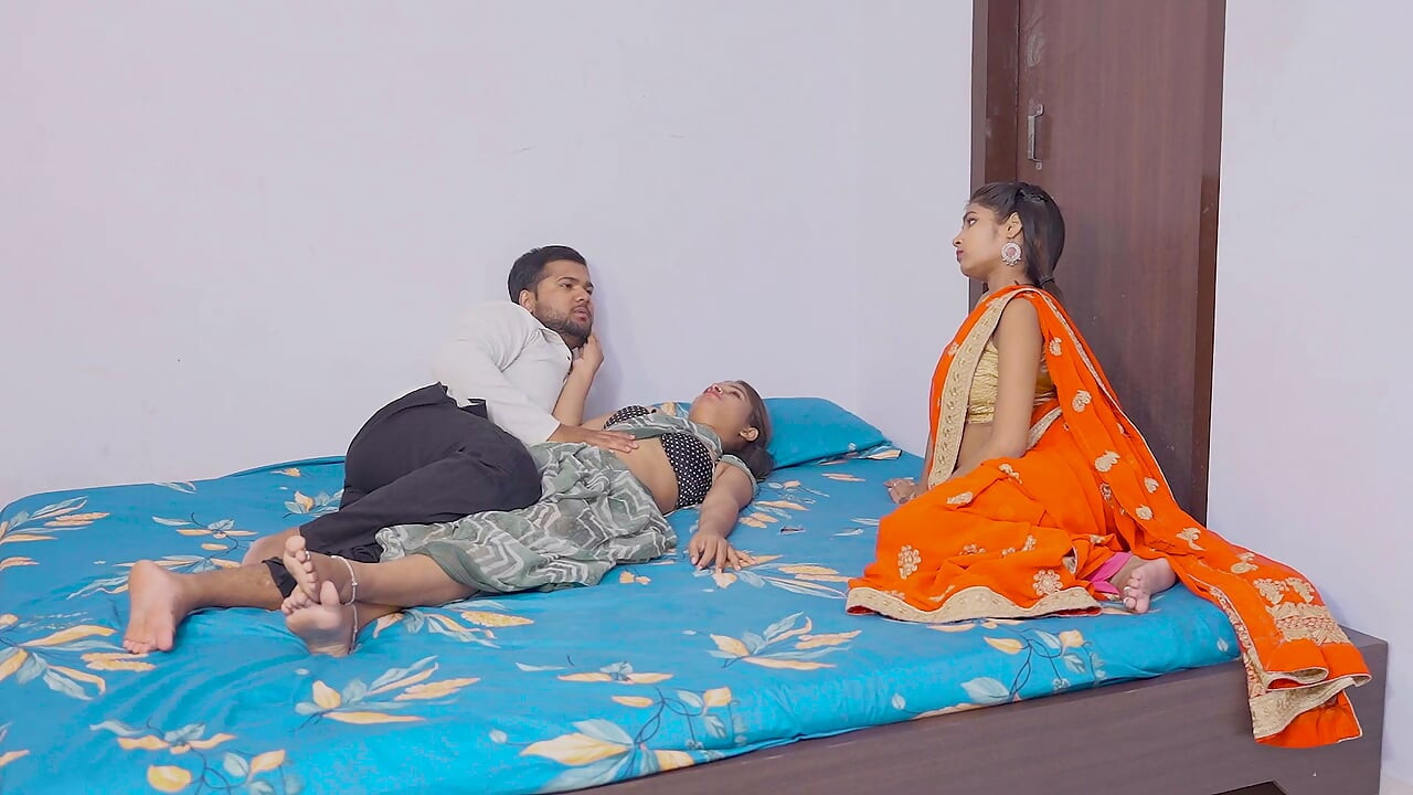 Husband fucks both his wives together
