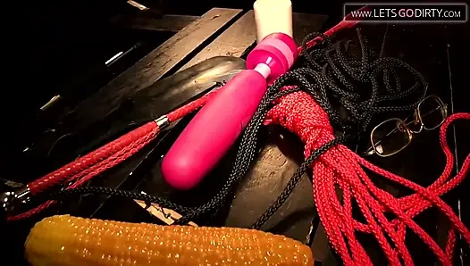 Hot guy gets dick massaged till he cums while bound