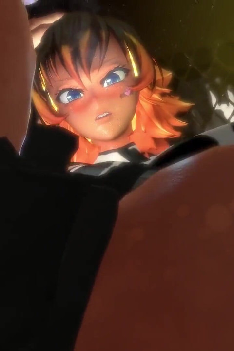 Anime Cow Girl Pounded Hard Against the Cage