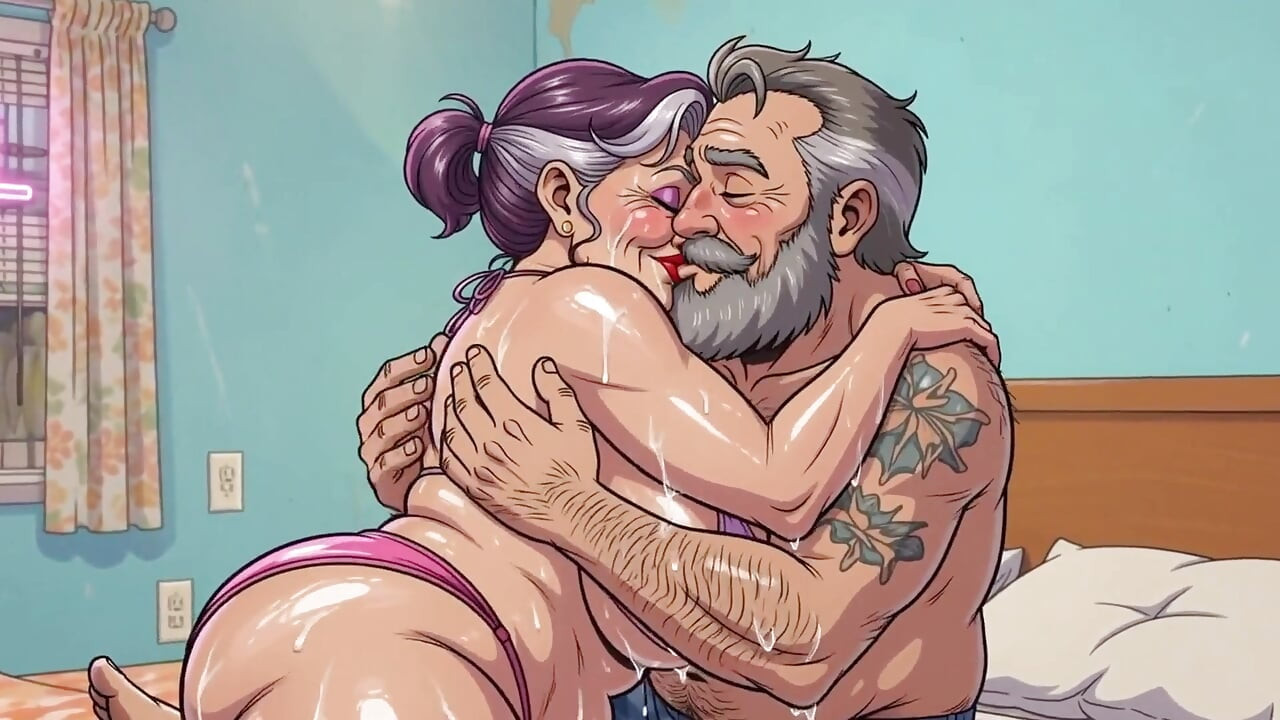Old Couples in Motel Room Animations
