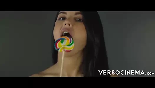 Apolonia Lapiedra funny lollipop video