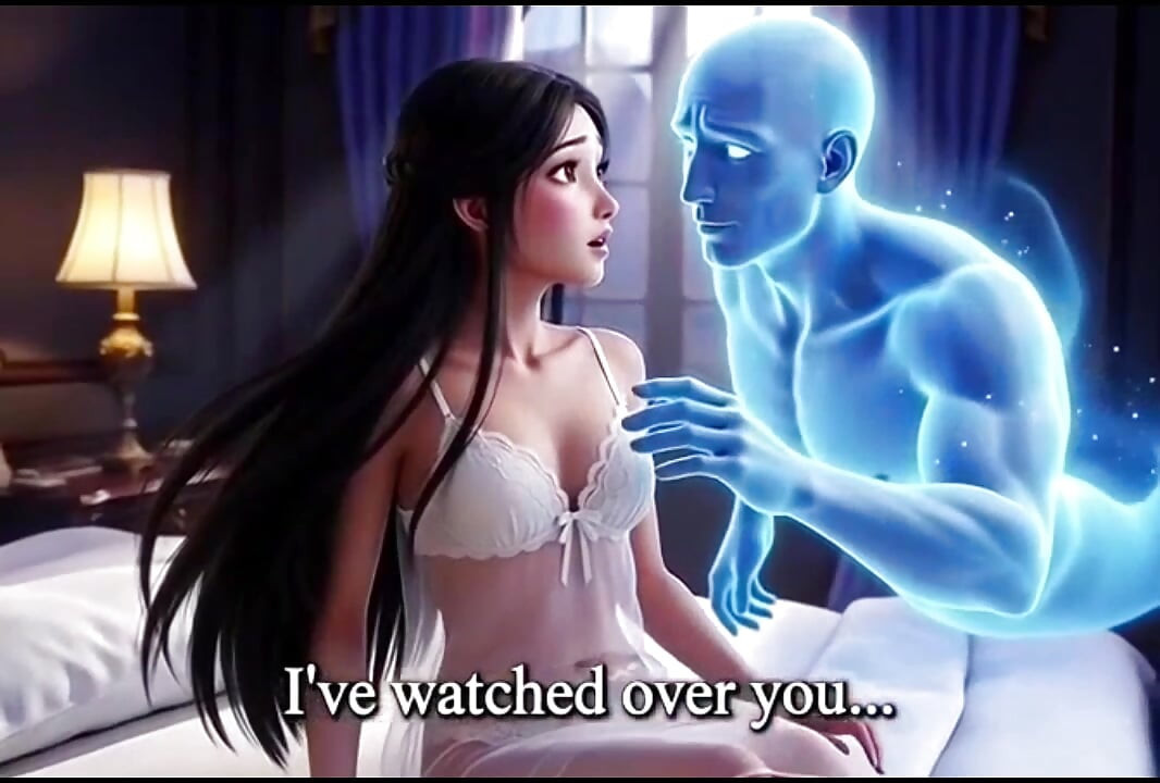 A lonely young beauty is haunted by a handsome ghost at night