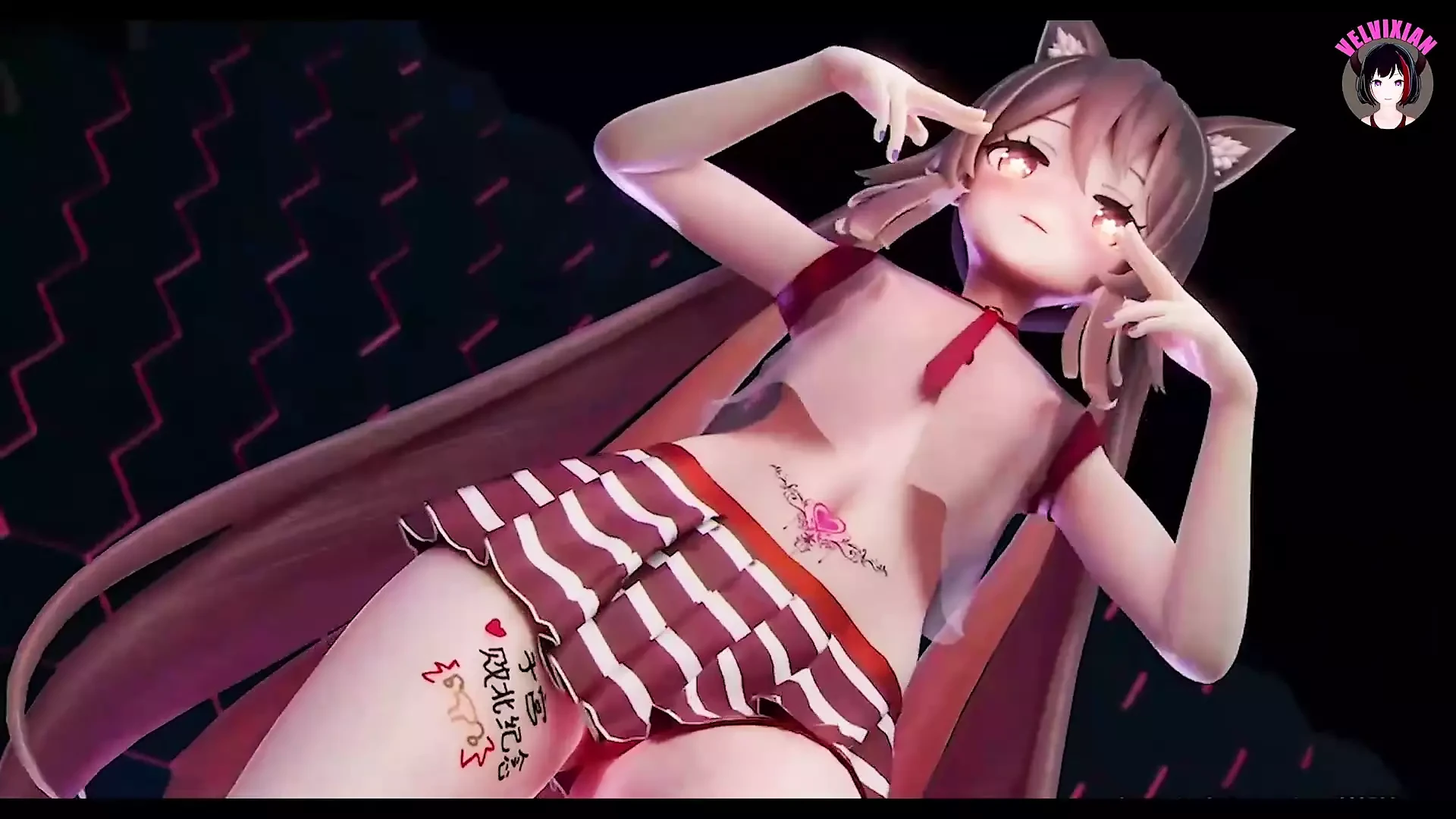 Hu Tao - Sexy Schoolgirl Uniform Dancing (3D Hentai)