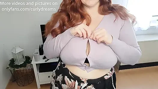 Curly_dreams the Bra Stays on