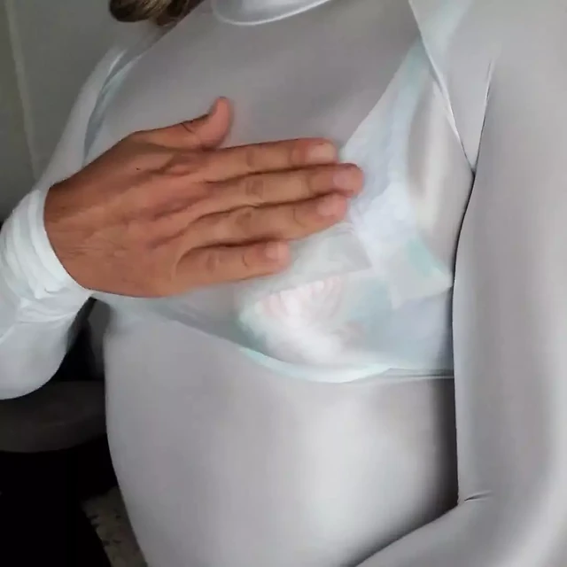 White Seethrough Top and Vintage Pointy Bra
