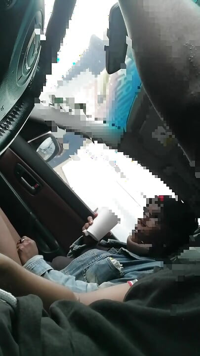 Damn, I suck it in the car