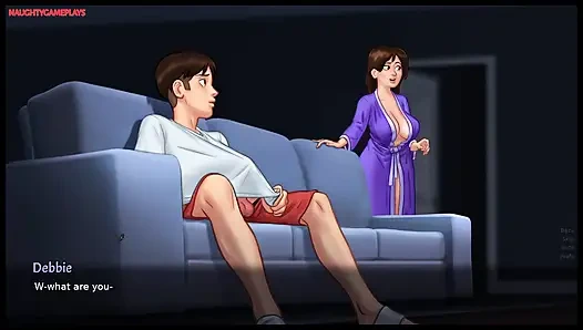 Summertime Saga Part 25 By DarkCookie - MILF Stepmom Helps Pervert Masturbate, MILF Pussy Fingering