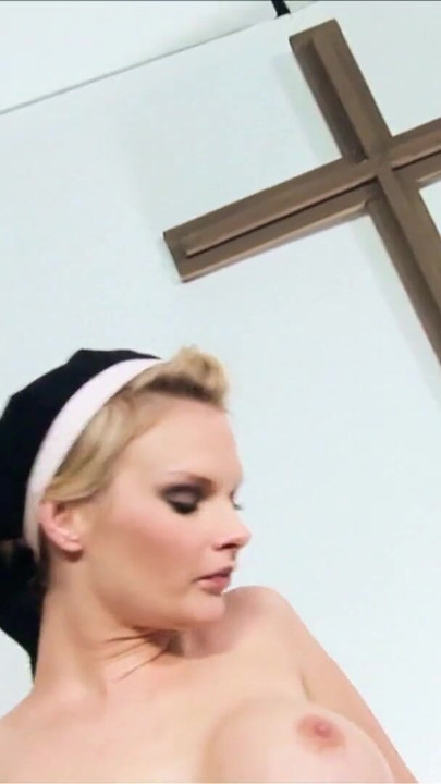 Thrilling moment from "Two Hot MILF Step Moms Nuns Talk to Rough Fuck at FFMM Foursome"