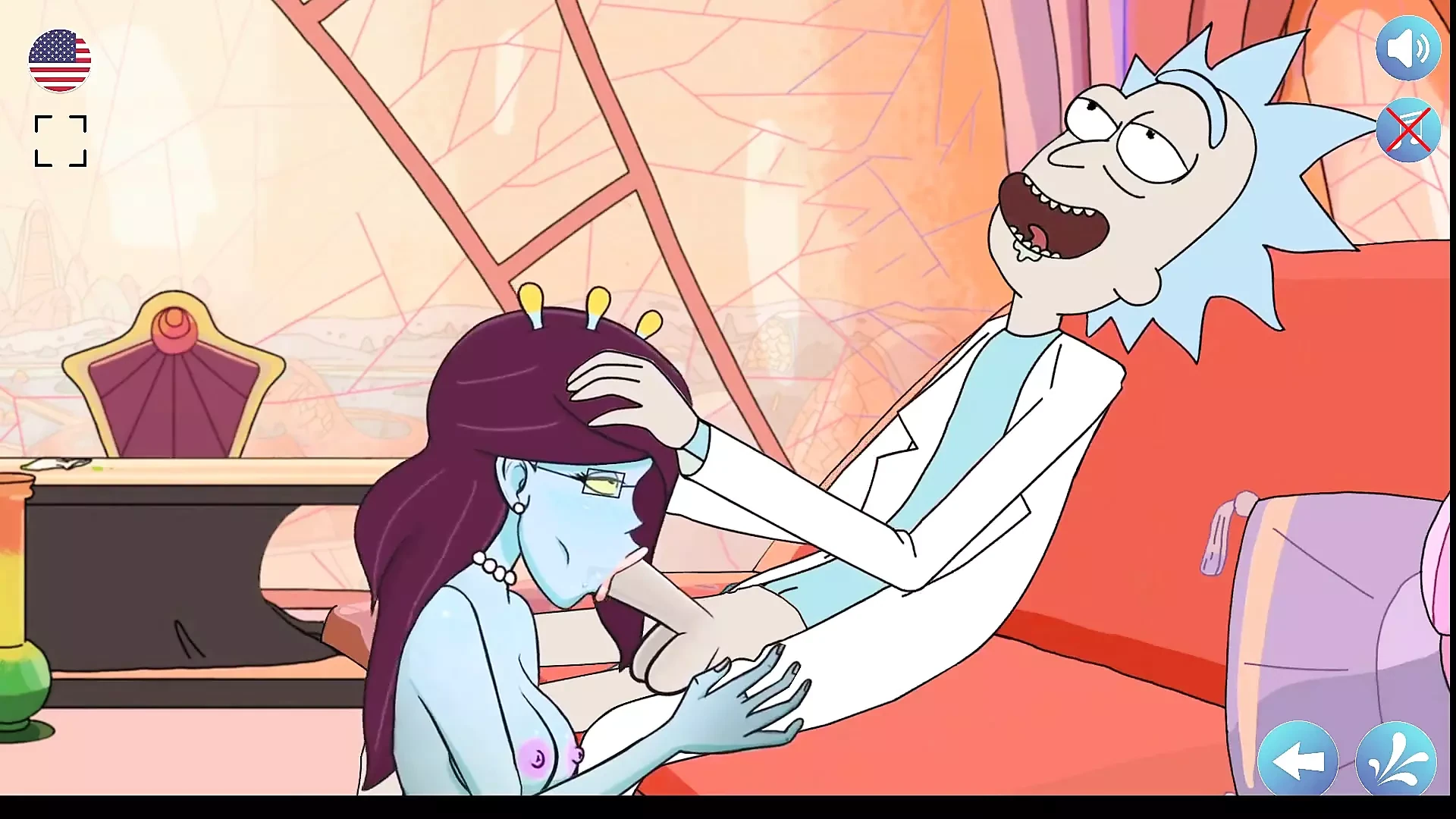 Rick's Lewd Universe - Bahagian 1 - Rick and Morty - Perpaduan Menghisap Zakar Oleh Loveskysanx