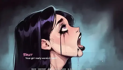 Game Pacar Baru Saya Tabu Hentai Ep.45 Gothic Girl Memiliki Riasan Hancur Oleh Tenggorokan Dalam!