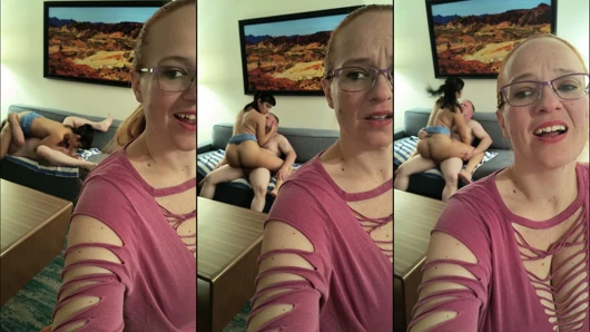 Cuckquean Selfie - Real Wife Films Herself Being Cucked by Hot Athletic Asian Girl Channy Crossfire