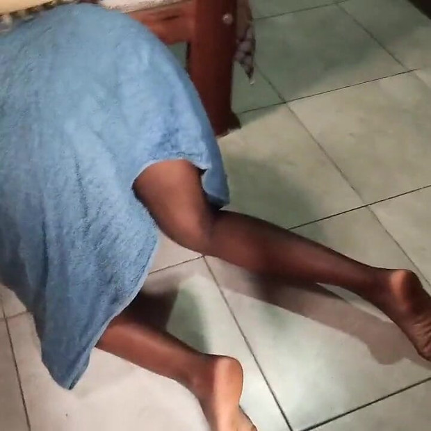 Big Ass Babe Gets Stuck Under the Bed and Gets Fucked Doggy Style