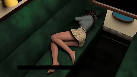 James Having Fun With Sexy Girl In Train