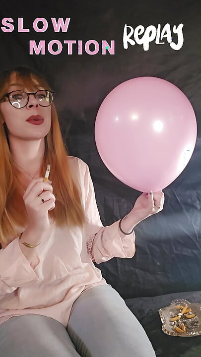 Smoking Fetish and Balloons - How much smoke is in my lungs?