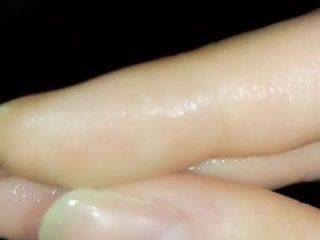 Dedos pegajosos de la masturbación