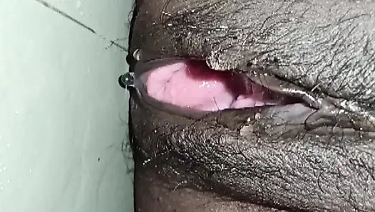 Hintli tamil boşanma orta yaşlı seksi kadın işiyor