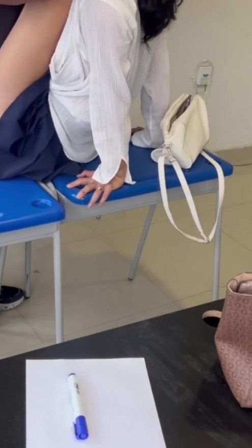 Mara Always Arrives Late to the Classroom and Fucks the Teacher to Get Her to Leave