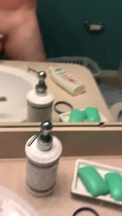 Playing with my fat cock