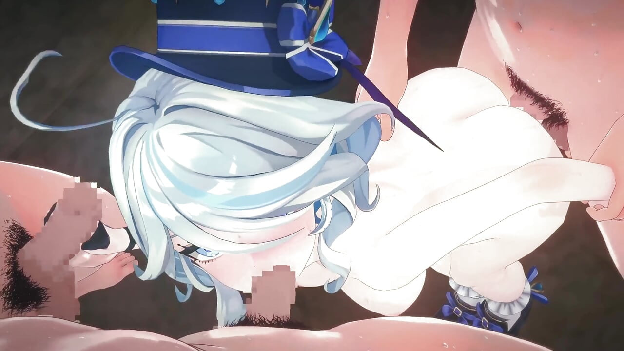 Genshin Impact Furina Orgía 3D hentai animación