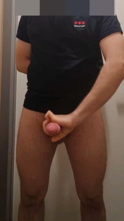 Security Guard masturbate in work toilet | Clip 3