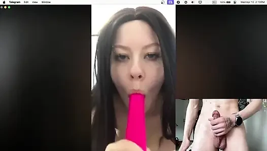 Sie beobachtet, wie ich zweimal masturbiere!